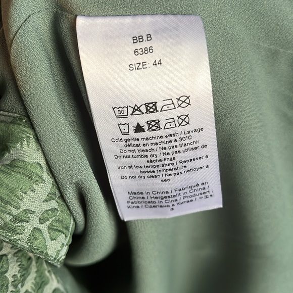 Green organza mini dress - Picture 6 of 7